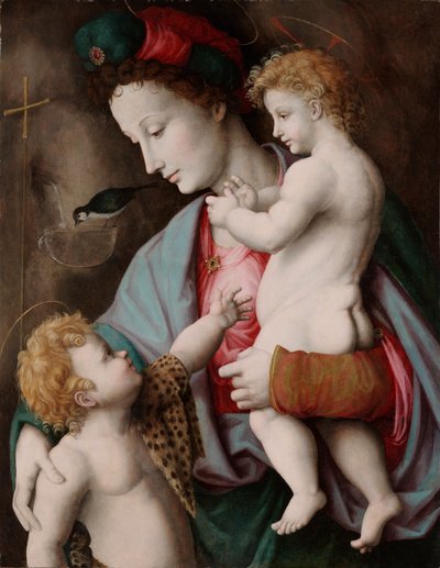 Madonna and Child with St. John by Francesco Ubertini Bacchiacca